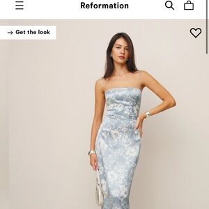 Frankie Silk Dress by Reformation - size 6 worn once